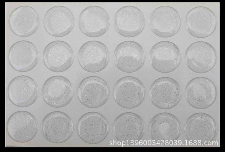 Drop glue Crystal glue Transparent drop glue paste 1 inch 25m transparent drop glue paste Silver powder glitter drop glue paste