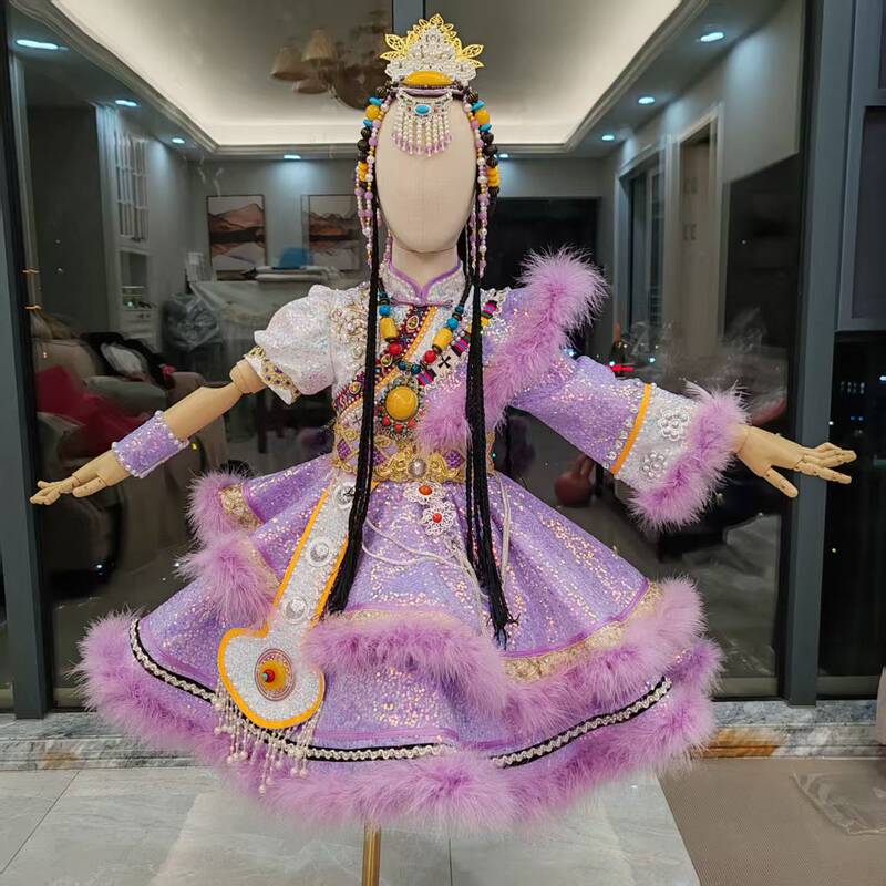 Tibetan Performance Clothing Me and Yak Jumping Fighting Gesang La Zhuoga Happy Sunshine Performance Clothing Kidsren's Ethnic Clothing Tibetan Performance Clothing Me and Yak Jumping Fighting Gesang La Zhuoga Happy Sunshine Performance Clothing Kidsren's Ethnic Clothing