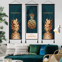 Golden Modern Luxury Tapestry Simple Living Room Decorative Painting Nordic Sofa Backwall Triple Combination Restaurant Hanging Painting