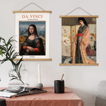 Net red hanging shaft painting ins hanging cloth Matisse background wall cloth living room bedroom meter box non-perforated decorative tapestry