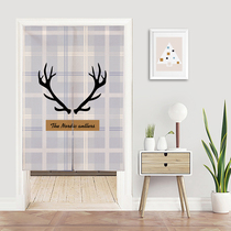 Nordic curtain half curtain partition curtain fabric windshield curtain bedroom kitchen decoration curtain toilet feng shui hanging curtain