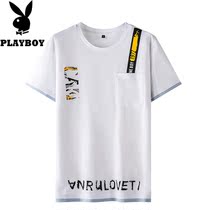 Floral Playboy Summer new pure cotton short sleeve t-shirt Han version Tide Card Fashion Relaxation Student Trend Printing Compassionate