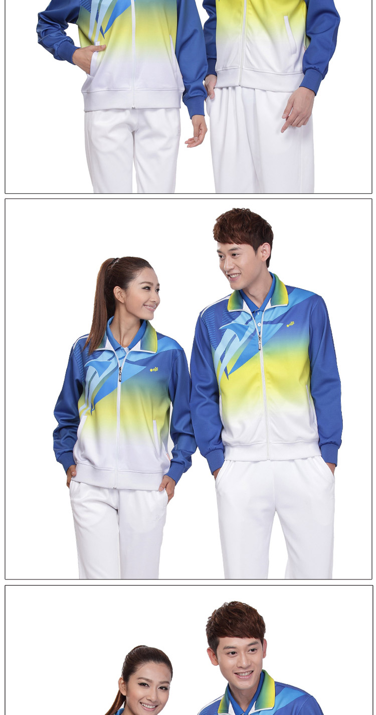 Lange cặp đôi mùa xuân và mùa thu nam và nữ trò chơi thể thao phù hợp với quần áo xuất hiện Jiamusi thể dục nhịp điệu nhóm phù hợp với thể thao - Thể thao sau áo thể thao nữ adidas