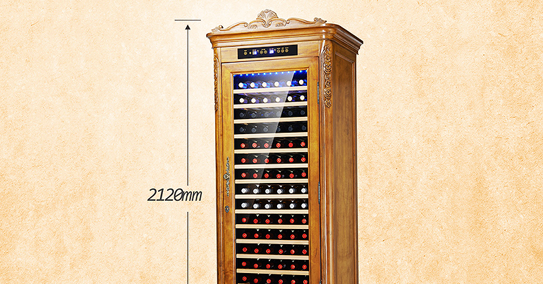 tủ rượu vang mini Zunbao BJW-308 gỗ sồi gỗ làm mát nhiệt tủ lạnh máy nén khí tủ lạnh thanh đá lục địa tủ rượu kadeka