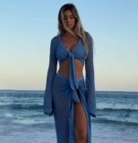 Купальник, пляжная одежда для защиты от солнца для плавания, нагрудник, куртка