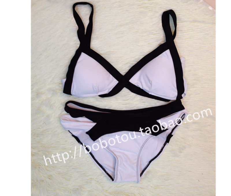 Băng tập hợp bikini băng bó màu sắc phù hợp với áo tắm chia nhỏ thoi trang ao tam