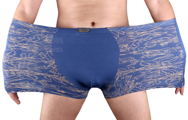 Quần lót nam kích thước cực lớn Quần boxer nam phẳng chân cộng với phân bón cộng với bó hoa lớn của quần béo 11X quần lót nam tam giác