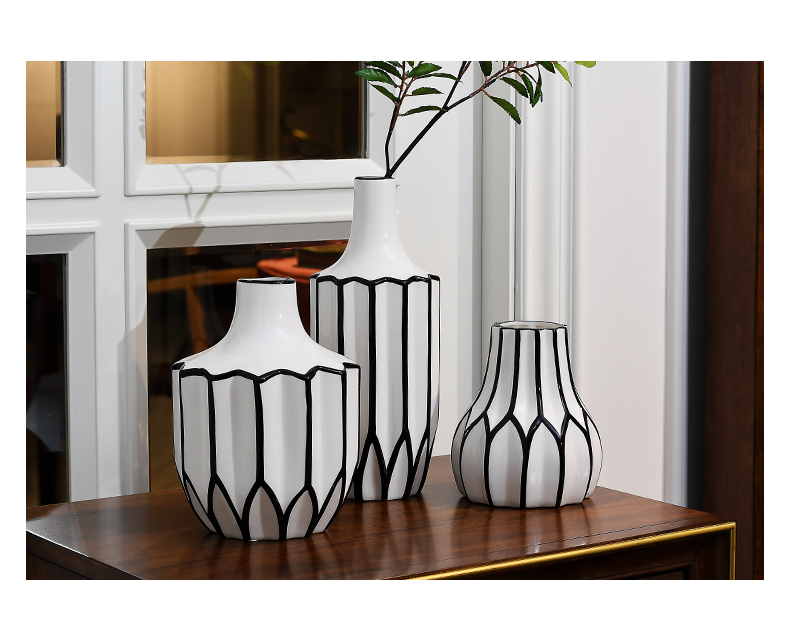 The Nordic decoration decoration simple origami sitting room dried flowers, flower arrangement, household porcelain vase furnishing articles