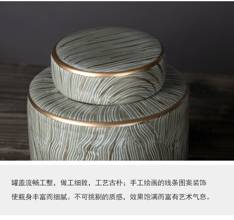 Rain tong home | jingdezhen chinaware paint round ceramic pot home furnishing articles home decoration decoration porcelain