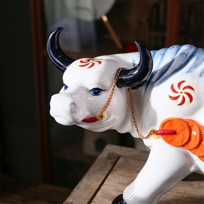 Ceramic boy boy girl riding a cow wedding present home, lovely Ceramic household act the role ofing is tasted furnishing articles furnishing articles ceramics