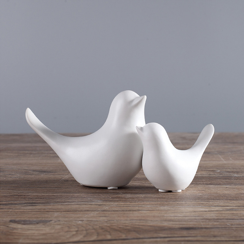 Ceramic creative golden bird furnishing articles sitting room of I and contracted household soft adornment desktop decoration