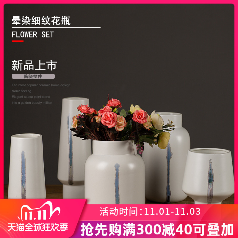 Furnishing articles hand made special ceramic tea table storage tank study TV ark adornment Furnishing articles contracted sitting room decoration