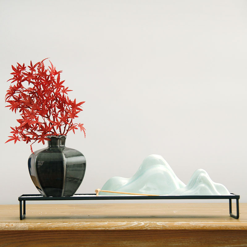 Rain tong contracted new Chinese porcelain pot furnishing articles example room household soft outfit is small adorn article sitting room storage tank was creative