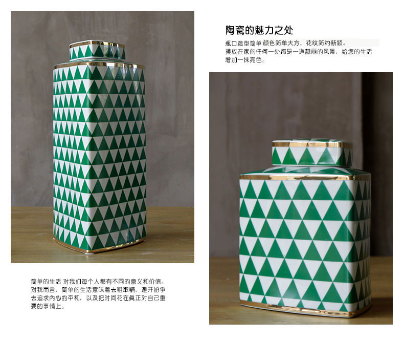 Rain tong home | jingdezhen ceramics creative the see colour blue and white triangle/ceramic pot home sitting room porch place