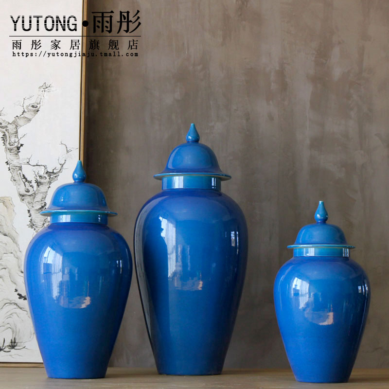 Manual booking with jingdezhen ceramics high temperature ceramic pot storage tank sitting room put vase decoration furnishing articles
