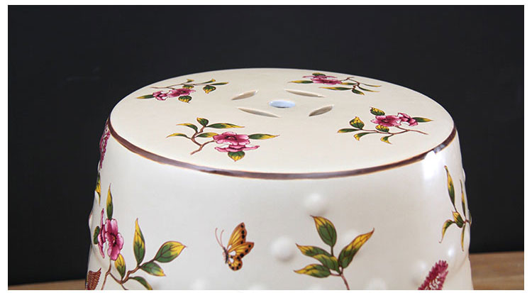 New Chinese style European rural jingdezhen temperature hand - made ceramic who drum who dressing change who drum pier ruffles what shoe