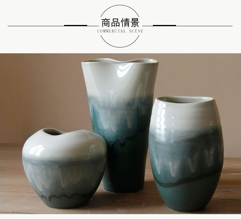 Rain tong household modern Chinese ceramic vase household act the role ofing is tasted decoration | jingdezhen ceramics furnishing articles can be hydroponics