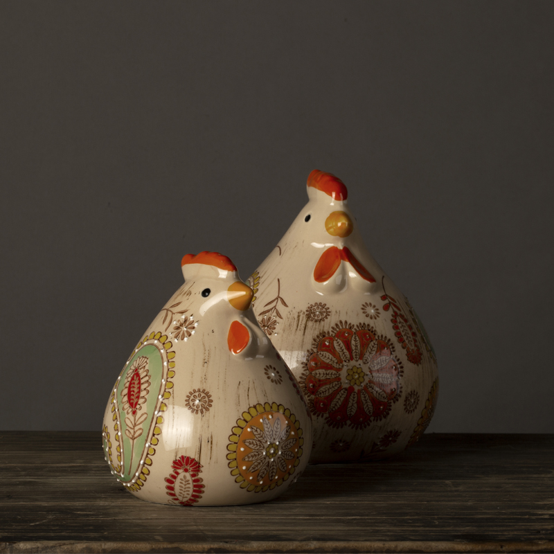 Ceramic furnishing articles hand - made famille rose porcelain goo goo chicken chicken to chicken furnishing articles furnishing articles ceramics creative do old act the role ofing