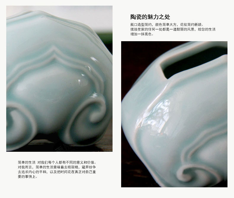 Becomes Tang Chaoying celadon cardcase card inserted jingdezhen ceramic crafts business card