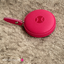 Peach small waist fine high-end manual custom portable waist measurement small tape measure tape measure health ruler leather wear resistance