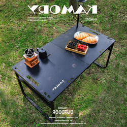 Outdoor Folding Table Portable Multifunctional Tactical Table Rectangular Lightweight Picnic Camping Table Foldable Tea Table