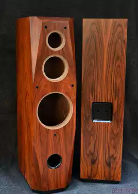 8-inch high and low three-frequency floor speakers empty box body alliance main front main soundbox shell DIY can be changed to large drilling