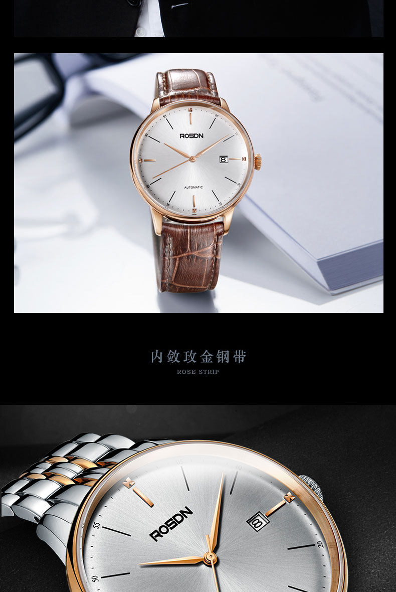 Bracelet montre pour homme ROSDN    - Ref 3274224 Image 17