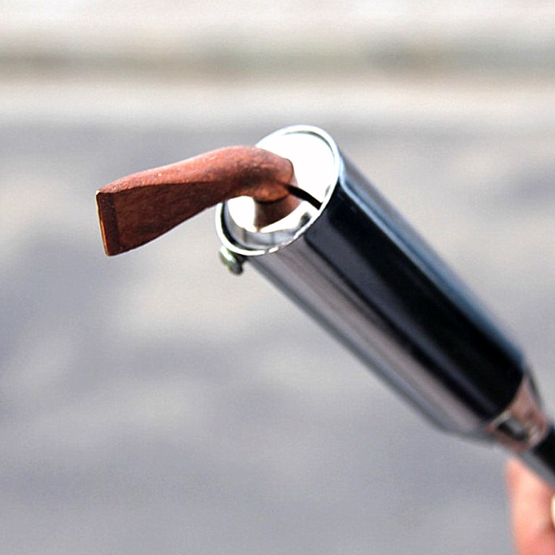 External heating high-power wood handle electric iron bending flat head bronze head 75W outdoor maintenance with industrial grade