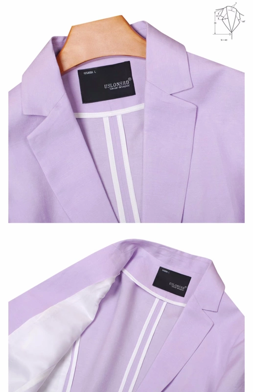 Uslonsrd phù hợp với phụ nữ áo khoác mỏng mặc giản dị 2019 mùa xuân mới tay áo bảy điểm - Business Suit
