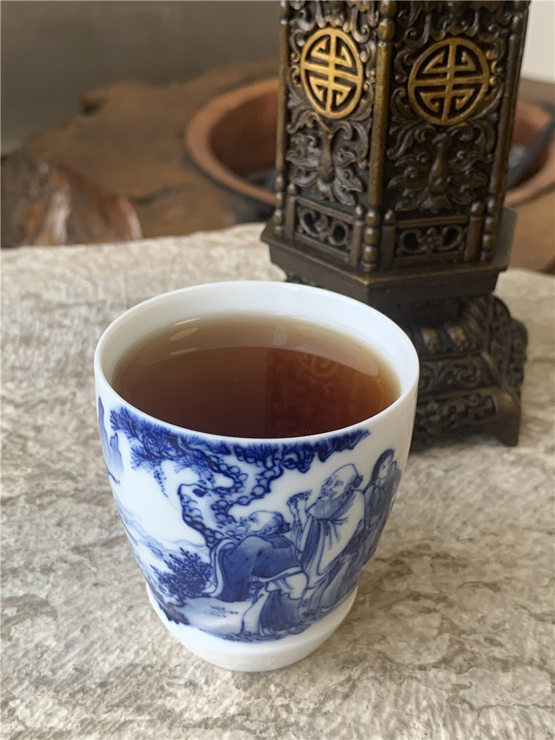 Jingdezhen nine wonderful hand burn hand - made porcelain nine paragraphs offer longevity figure mold cup sample tea cup tea cups