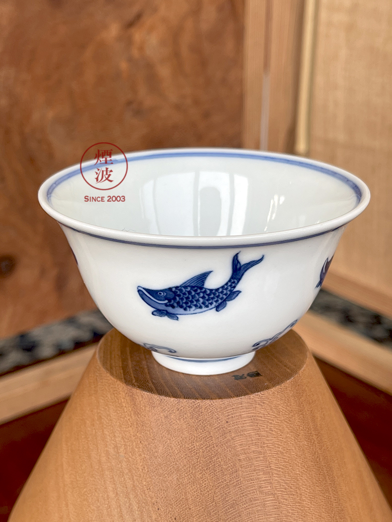 Jingdezhen lesser RuanDingRong made lesser sea rich by diving in com.lowagie.text.paragraph five fish painting of koubei