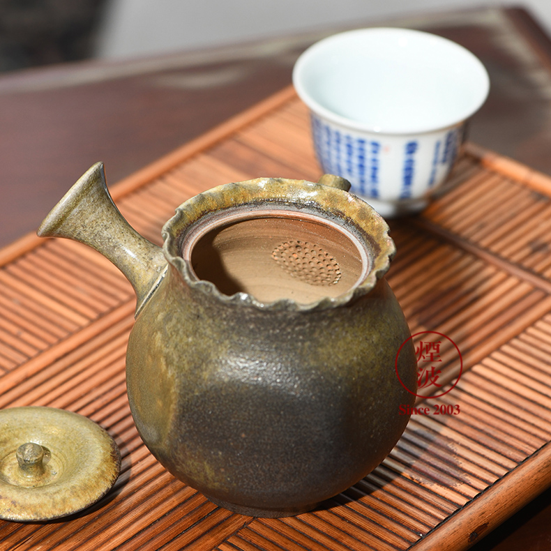 Those Japanese, slippery burn small western ping up - cross hands lasts a checking ceramic POTS teapot 23-6