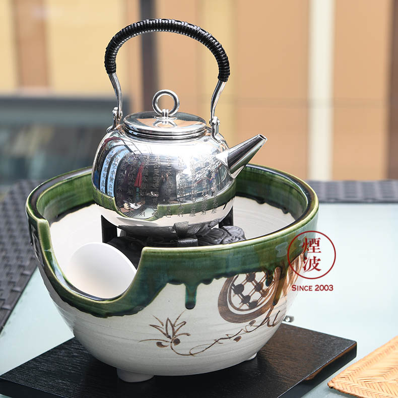 YMK Japanese tea pot of red iron bowl wind electric furnace simulation charcoal stove TaoLu far - infrared electrical carbon furnace electricity