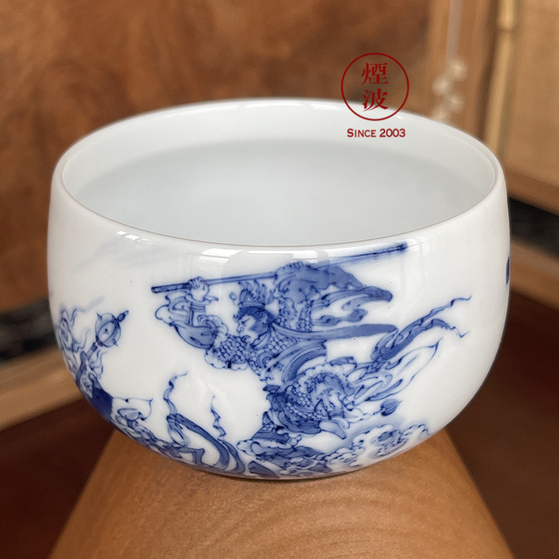 Jingdezhen against heaven gods nine burn about nine paragraphs hand catch strange circle koubei furnace type, a cup of tea cups