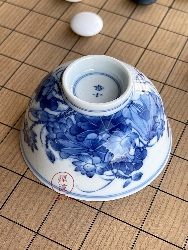 Jingdezhen lesser RuanDingRong made hand - made porcelain lesser lotus painting of sample tea cup