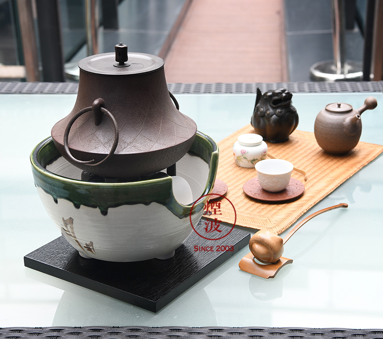 YMK Japanese tea pot of red iron bowl wind electric furnace simulation charcoal stove TaoLu far - infrared electrical carbon furnace electricity