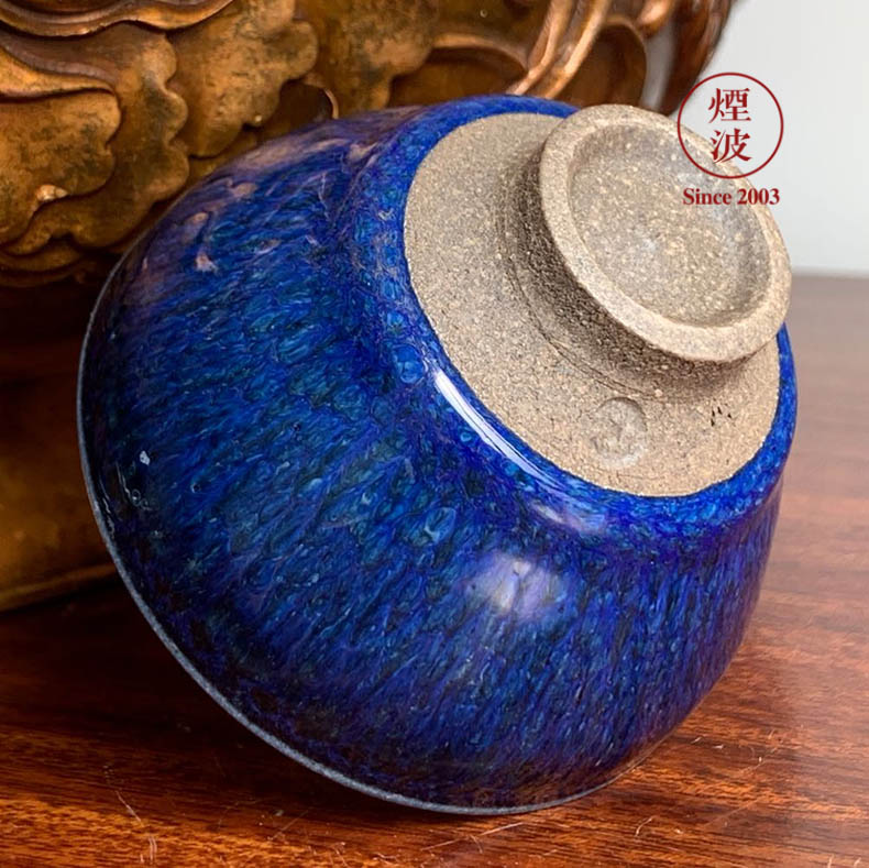 Those Japanese pottery Tian Xing, unit 2 songstress varying CuiQing temmoku built lamp glass tea cup 1-3 b