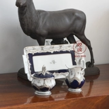 Германия Мейсен Мейсон Фарфор B-форма Royal Blue Platinum Rose Coffe