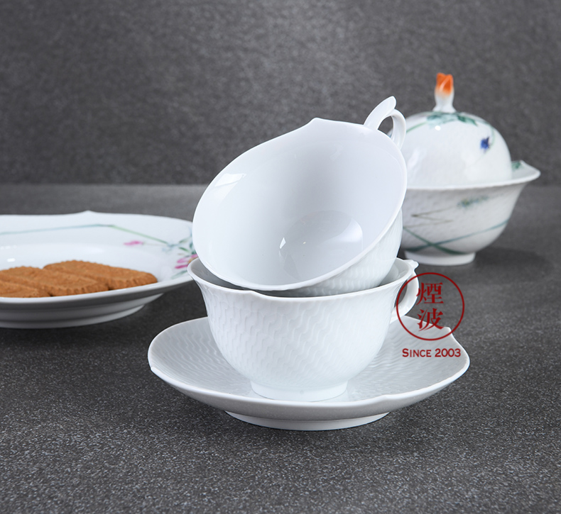 German mason mason meisen porcelain magic wave woodland series coffee cups and saucers set of coffee set