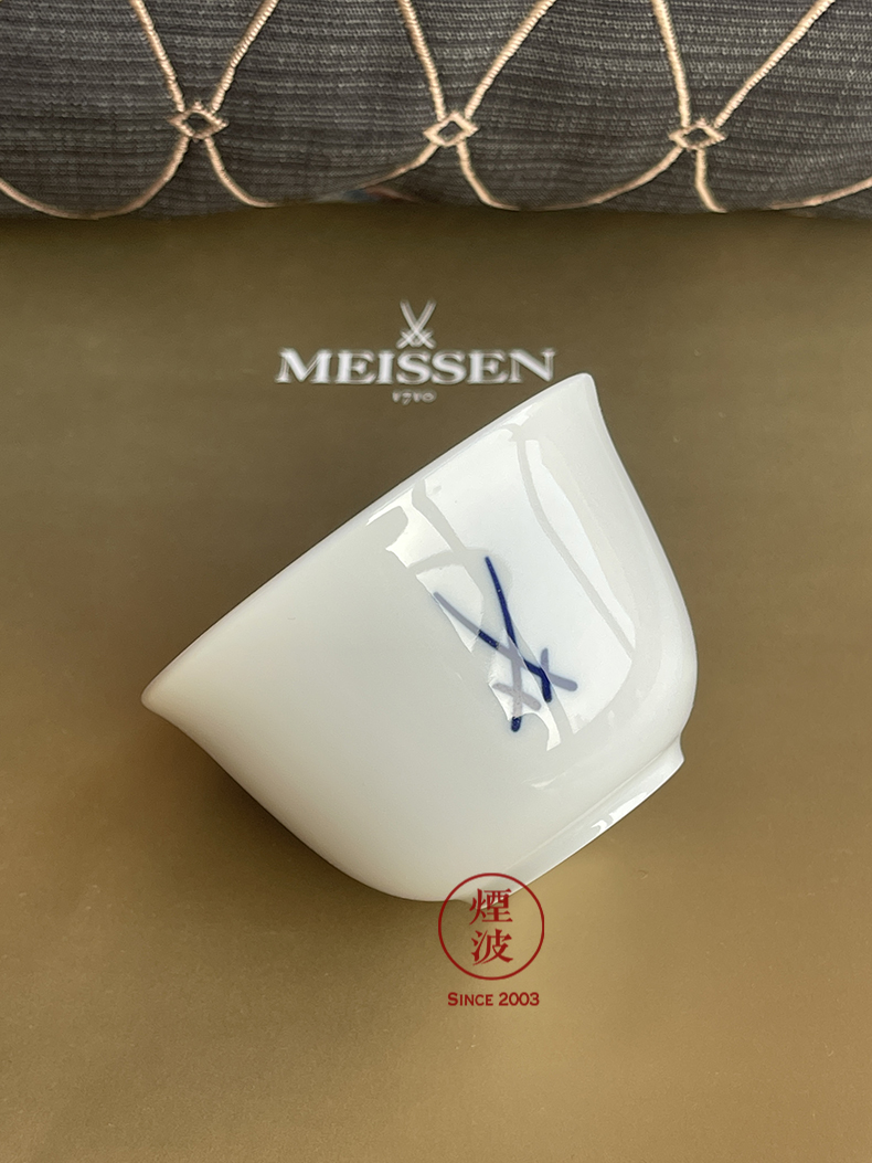 German MEISSEN porcelain mason pure single cup tea cup series cobalt blue double sword