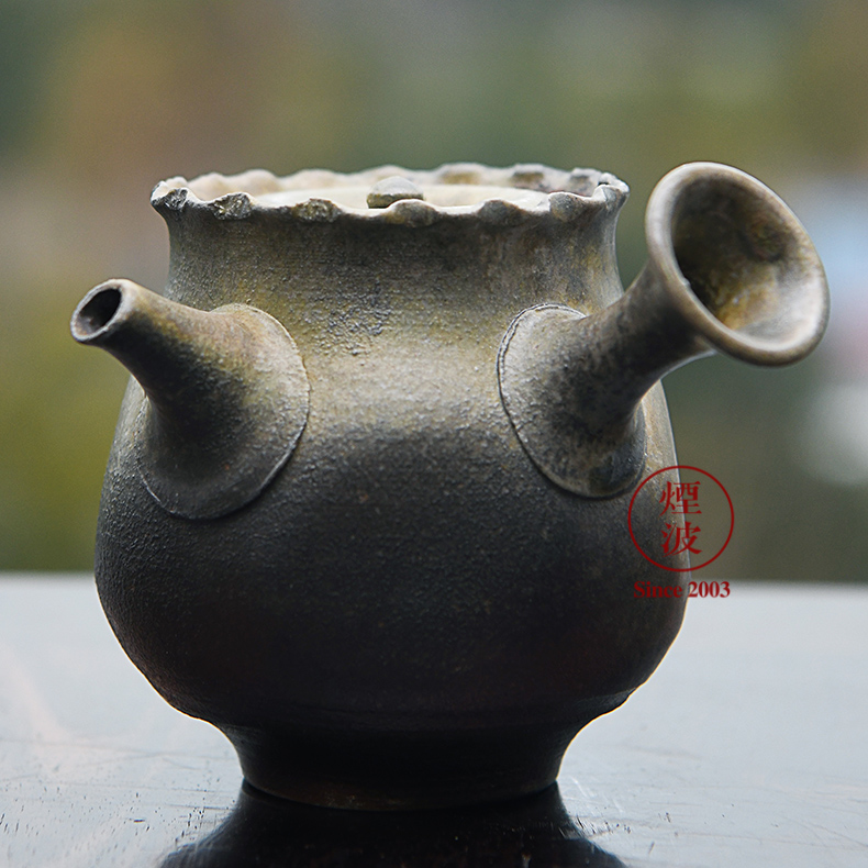 Those Japanese, slippery burn small western ping up - cross hands lasts a checking ceramic POTS teapot 23-6