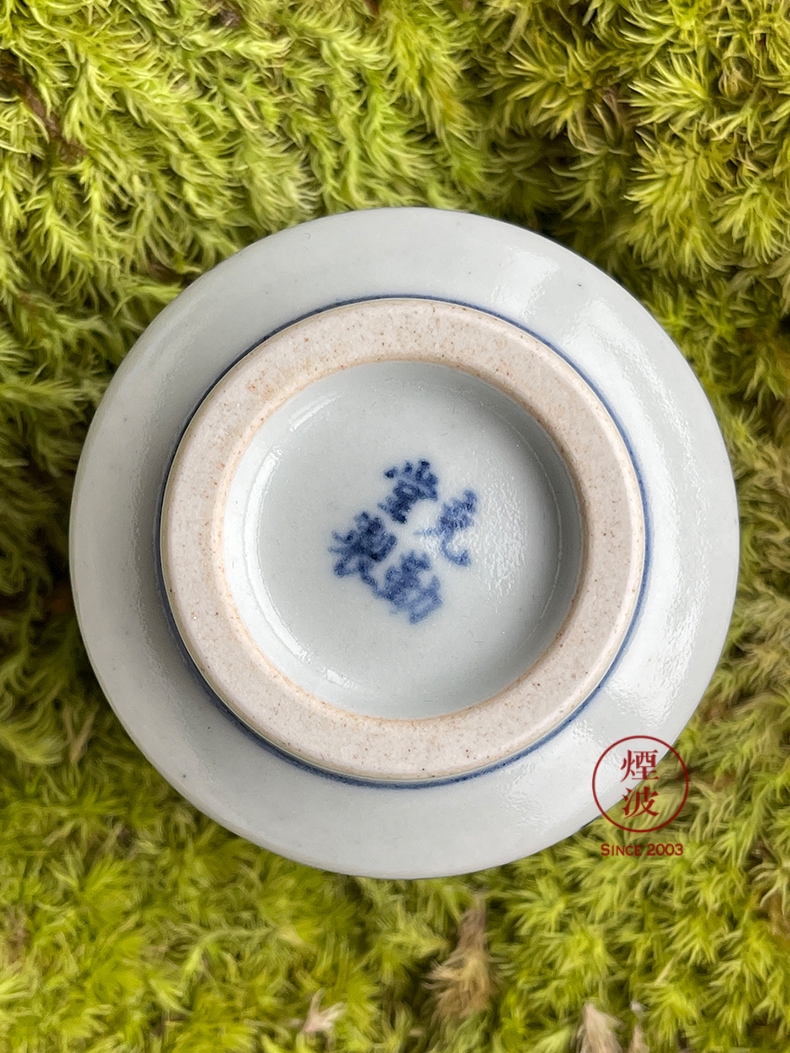 Hand - made imitation of yuan blue and white porcelain of jingdezhen g frequently hall window for fruit insect lines straight keller cup