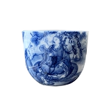 Jingdezhen Jiudu Секция ручной сине -белой фарфоровой девять секции Miao Hands Penglai Fairy Tea Cup Qianlong Cry Cry