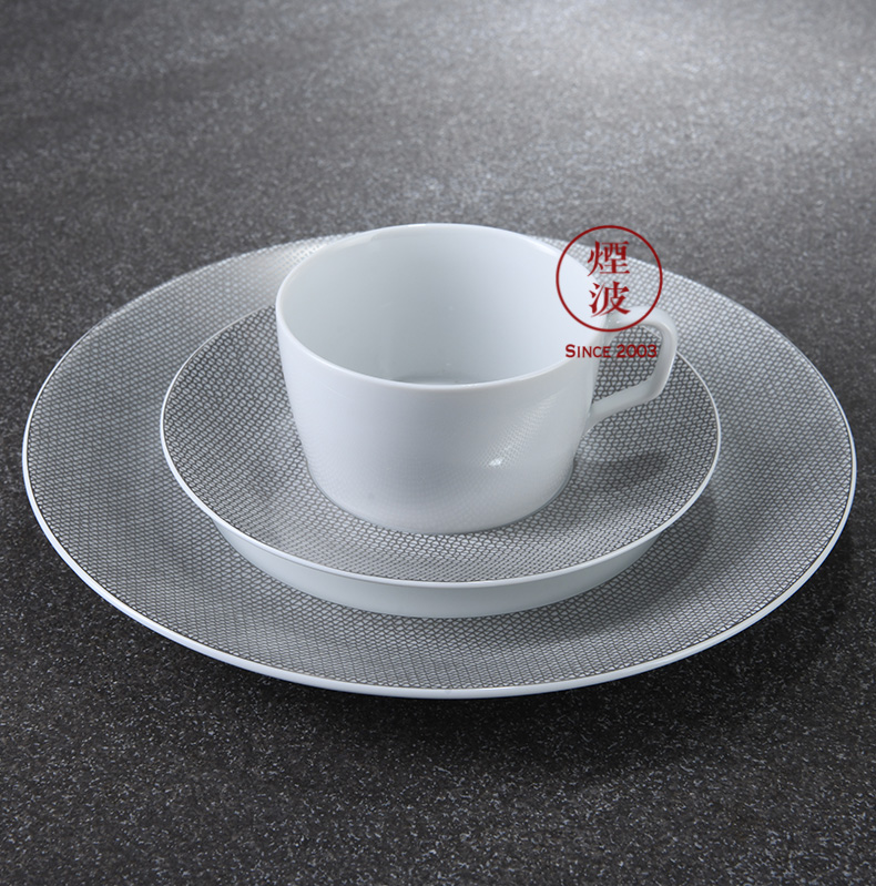German mason mason meisen porcelain grid platinum keller orchid coffee cup group, a glass of two plates