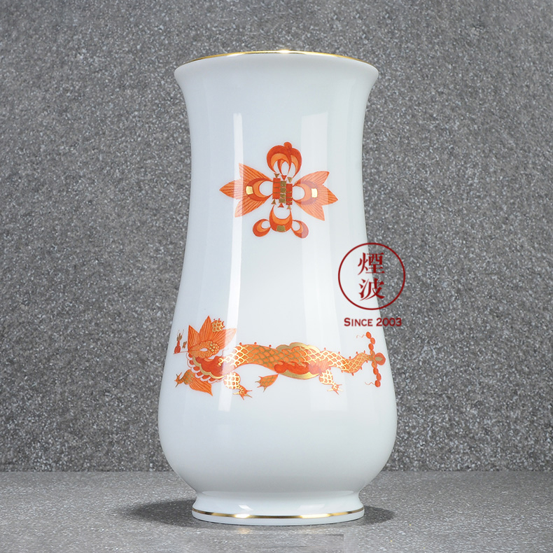 German mason MEISSEN porcelain new clipping red mesa of royal dragon vase home furnishing articles 150 mm