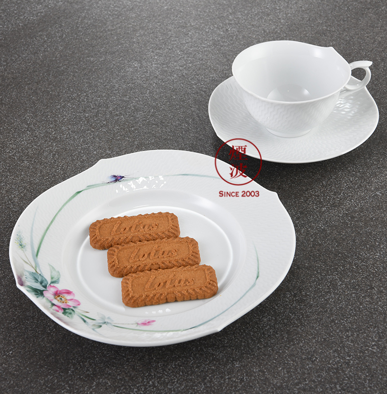 German mason mason meisen porcelain magic wave woodland series coffee cups and saucers set of coffee set