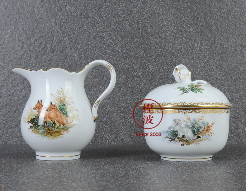 German mason MEISSEN meisen new clipping hunting coloured drawing or pattern the see colour porcelain coffee pot cup suit group