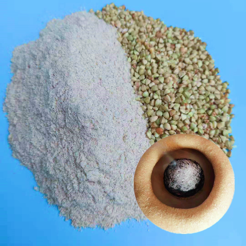 Umbilical moxibustion noodle bowl buckwheat flour medium and fine particles with bran child massage shop making noodle bowl with instant noodle bottom material buckwheat flour