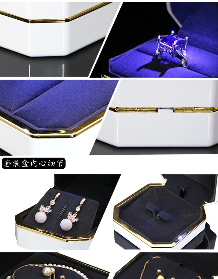 Nhẫn ánh sáng nhẫn nhẫn nhỏ kim cương nhẫn nhẫn hộp trang sức vòng đeo tay vòng tay mặt dây chuyền vòng cổ hộp - Vòng đeo tay Cuff vòng tay pnj
