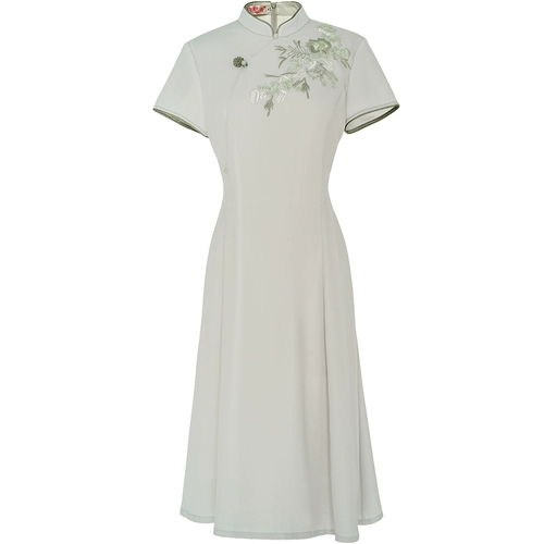 秀观唐 Летнее ретро ципао, китайский стиль